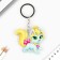Key keychain children's acrylic "cat", 3.5 x 10 cm