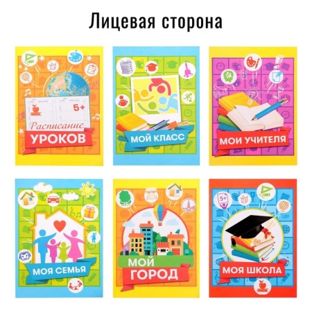 School folder on the rings "Portfolio of an elementary school student", 10 sheets-undergraduate, 24.5 x 32 cm.-6