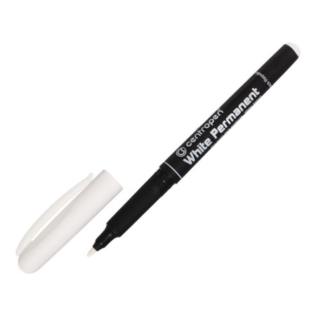 Permanent marker 2.5 mm centropen 2686, line 1.2 mm, white color-4