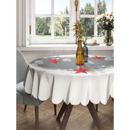 The tablecloth “Snow holiday”, round, Saten, d = 150 cm