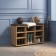 Shoe cabinet, 780 × 295 × 500 mm, color walnut Lyon / oak craft golden