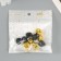 Set of decor for creativity "Bells gold and black" d = 1.8 cm set 10 pcs