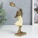 Polystone souvenir "Baby with balloons, yellow dress" 17x5x9 cm