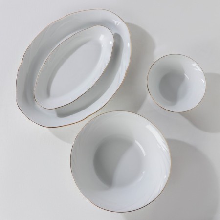 Service table porcelain "Dove", 36 items, 4 types of plates-2