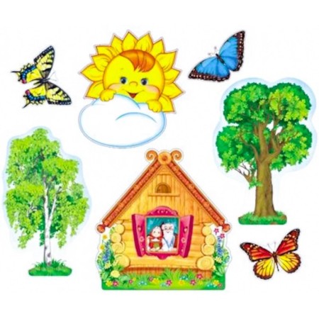 Summer in the village. Set of 7 posters