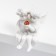 Polystone souvenir "Snow -white angels with a crystal" 7x5x5 cm