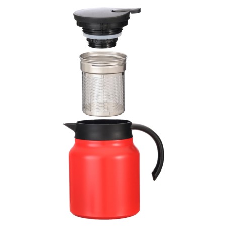 Thermos-coffeery, 1 l, with a strain, retains heat up to 12 hours, red-1