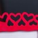 Photo frame plastic 10x15 cm "heart" raspberry 20.8x16 cm