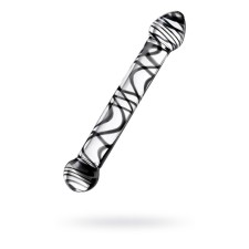 Sexus Glass bilateral phallimitator, glass, transparent, 20.5 cm
