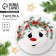 New Year. Ceramic plate "Snowfriend Snowman", 20 cm