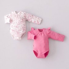 Боди детское KinDerLitto «Цветочный сад», с длинным рукавом, рост 62-68 см, 2 шт