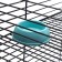 The cage for rodents "Pigzon" No. 5, with 3 floors, equipped, 41 x 30 x 58 cm, turquoise