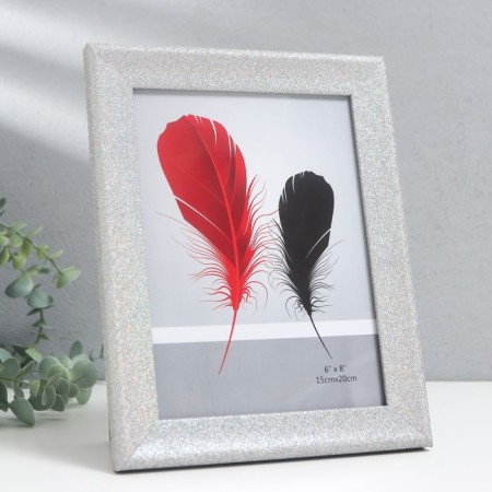 Photo frame plastic 15x20 cm "Scarrel silver" 24x19 cm-1