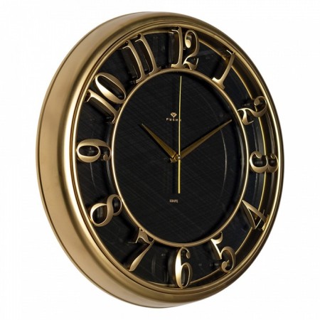 Watch wall-mounted, interior "tree texture", silent, d-41 cm-1