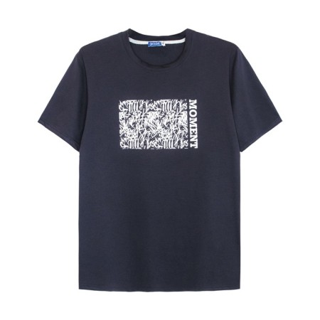 Male T-shirt, size 52, dark gray color-2