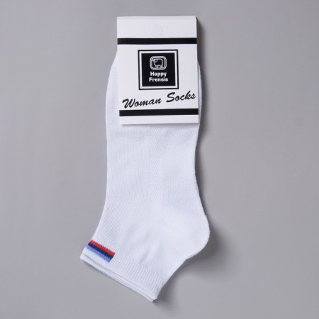 Women's socks, white color, size 23-25-2