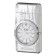 Gas lighter with clock, piezo, flame adjustment, 3.6 x 1.4 x 6.7 cm