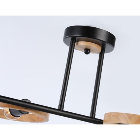 Suspended Ambrella Traditional Loft TR8248, E27, Black, Light Wood-4