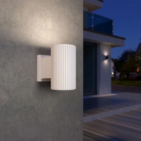 Street wall lamp Elektrostandard, Strit, 164x96x160 mm, E27, sand-white color