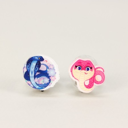 Ring with a spin "Snake", mix, 3x3x3 cm-3