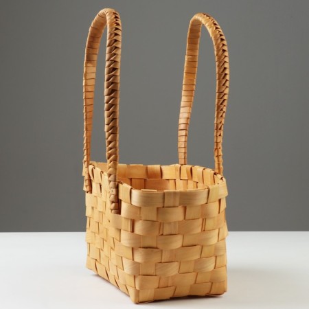 Wicker basket, 31 x 18.5 x 15/34.5 cm, sequoia-1