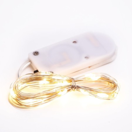 LED tape for balloon, garland, 2 meters, battery, yellow color-6