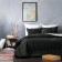 Software "Soft": a blanket 250 x 270 cm, pillowcases 40 x 60 cm - 2 pcs, black