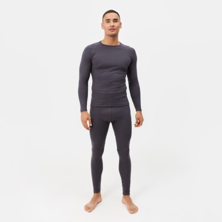 Male thermal underwear (jumper, trousers) color graphite, rn 52-4