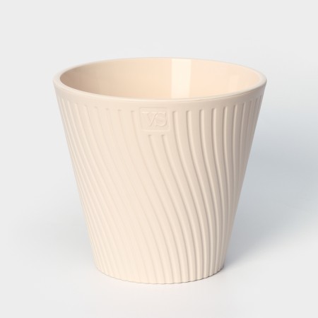 Kashpo for flowers with an insert "Louis", 2.7 l, color cream
