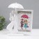 Photo frame plastic 13x18 cm "A couple in love under an umbrella" White 22x14x29 cm