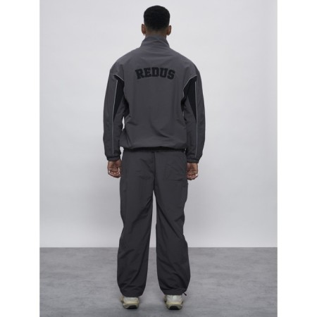 Male tracksuit, size 48, gray color-12