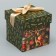 Folding box "New Year's balls", 10 x 10 x 10 cm, New Year