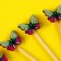Butterfly skewers, set 6 pcs, color mix