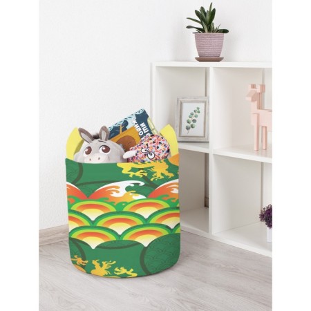 Basket for toys "Fire dragons, size 35x35 cm