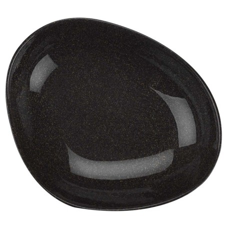 Deep plate Kutahya PorsElen Galaxy, 25 cm, black color