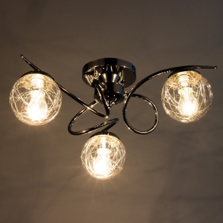Sunny chandelier 3he27 40W silver 60x60x28 cm Bayerlux-2