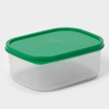 Container rectangular shade, food, 500 ml, green color