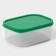 Container rectangular shade, food, 500 ml, green color