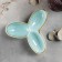 Menzhitsa ceramic 3 cells "sapphire", 17 × 3.5 cm, blue color