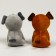 Training cards with a soft toy "Dog", color mix