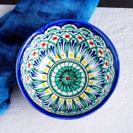 Rishtan ceramics "Patterns" 14.5 cm, small, mix-1