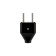 Straight fork without salary 6a flat black rexant