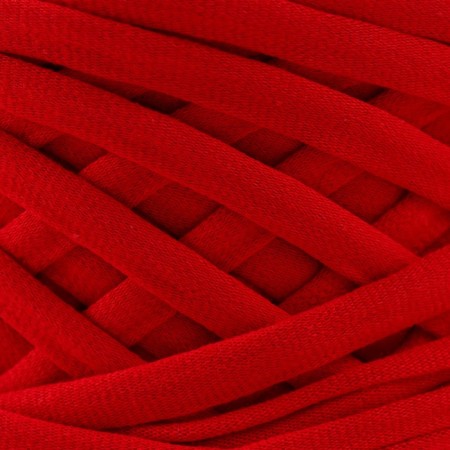 Knitted yarn, width 7-9 mm, 100m/295 gr ± 10% (09 - red)-2
