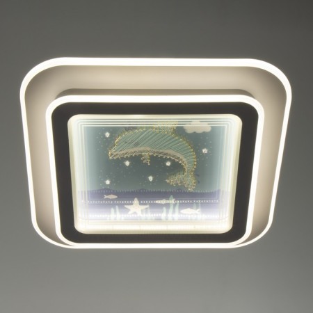 Luer with Delphus "Dolphin" LED 160W White 49x49x7.5 cm Bayerlux