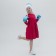 Carnival set "Magic Snow Maiden": hat, mittens, wig with pigtails, p. 56–58 cm
