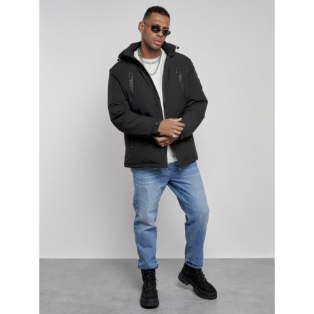 Sports male winter, size 58, black color-14