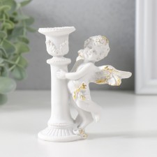 Polystone candlestick for 1 candle 