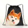 Bag for shoes on the lace, black color