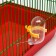 Grazni set: a ball 10 cm and a drinker 60 ml, yellow