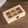 Casket Wood for painting for trifles with a glass insert 17x10x4.5 cm